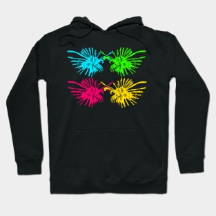 Lionfish (Pterois) rainbow Hoodie